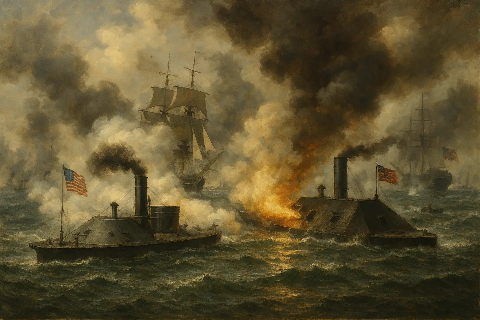 naval battle Civil War 1